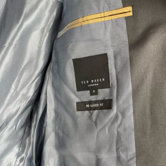 Ted Baker Cliford Piece Dyed Cotton Blazer Men's Size 3 US Medium NEW - Picture 3 of 5